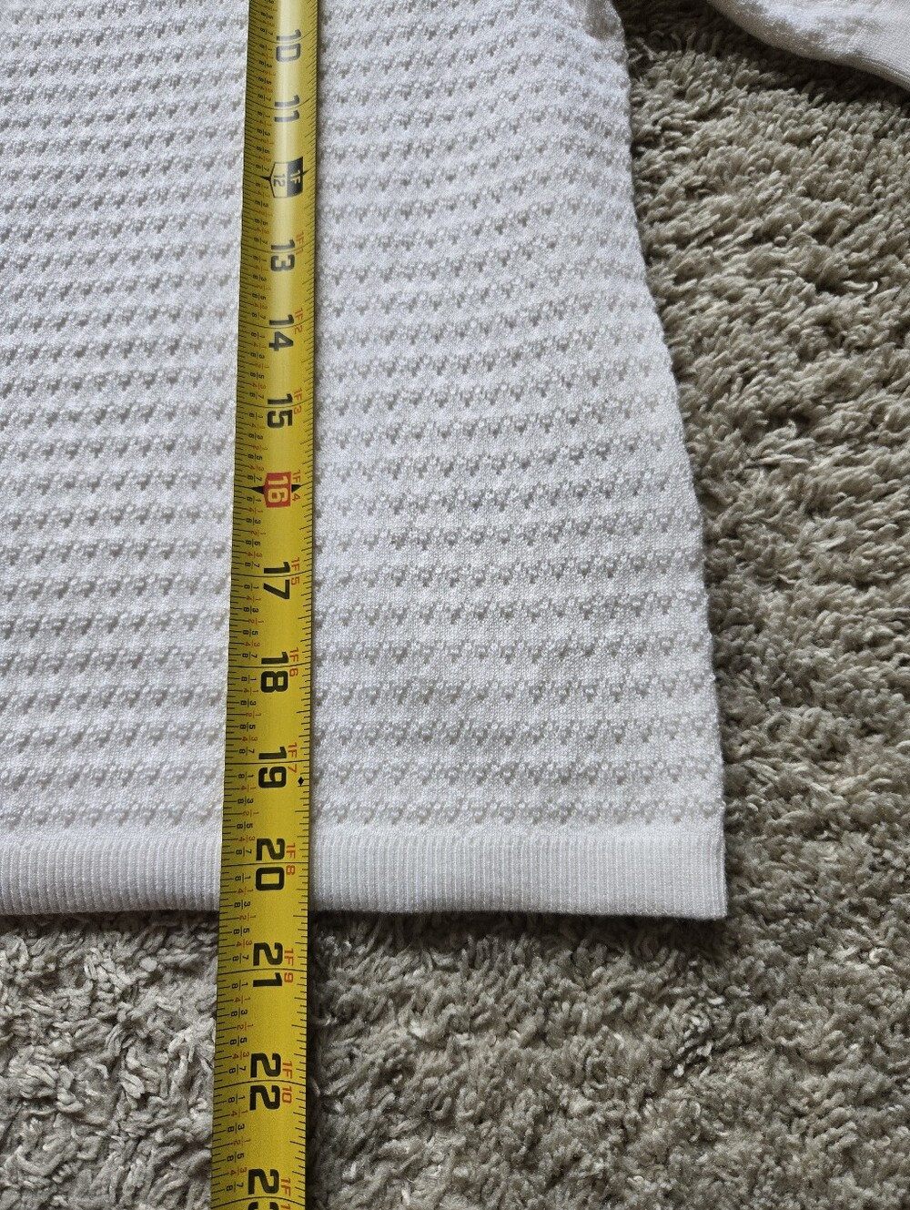 Madewell Knit Top Womens S Ivory Wool Silk Blend Short Sleeve - Picture 9 of 10